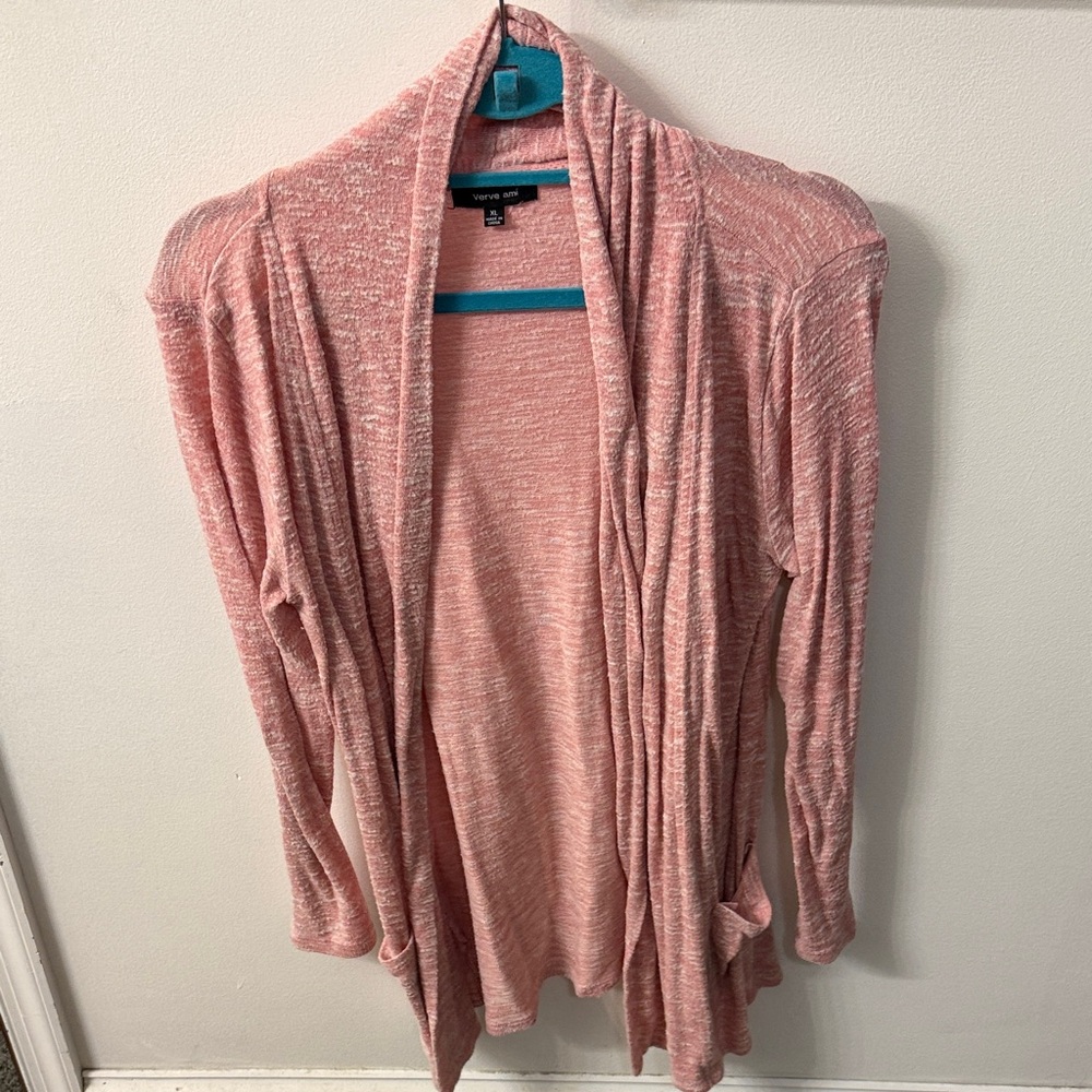 Verve Ami Soft Pink Open Cardigan